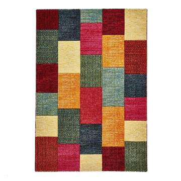 Brooklyn 21830 Modern Geometric Square Patchwork Blocks Soft Carved Durable Short Pile Multicolour Rug-Think Rugs-Rug Love - The Most Loved Rug Store